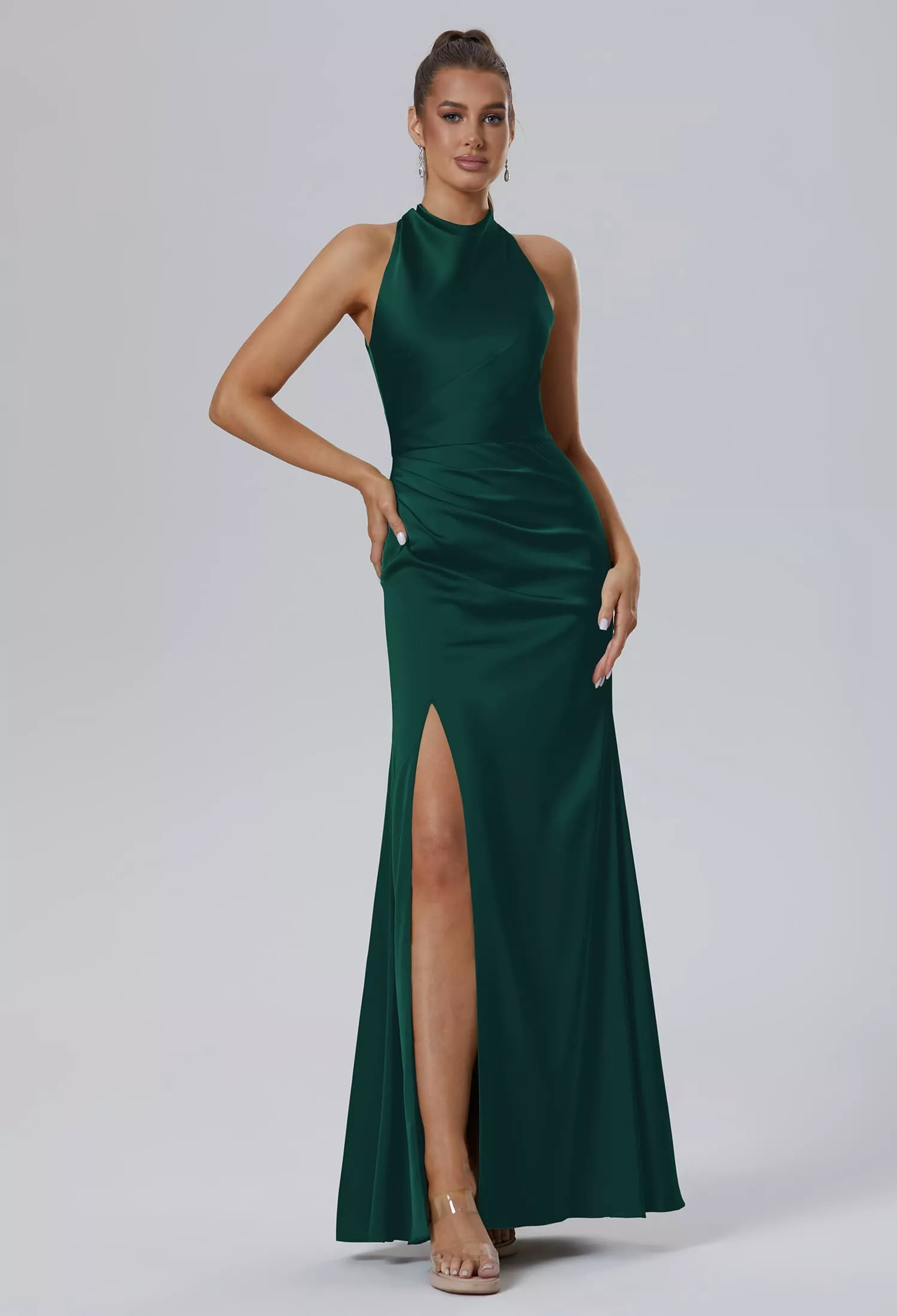 AW Maharaol Hunter Green  Bridesmaid Dresses